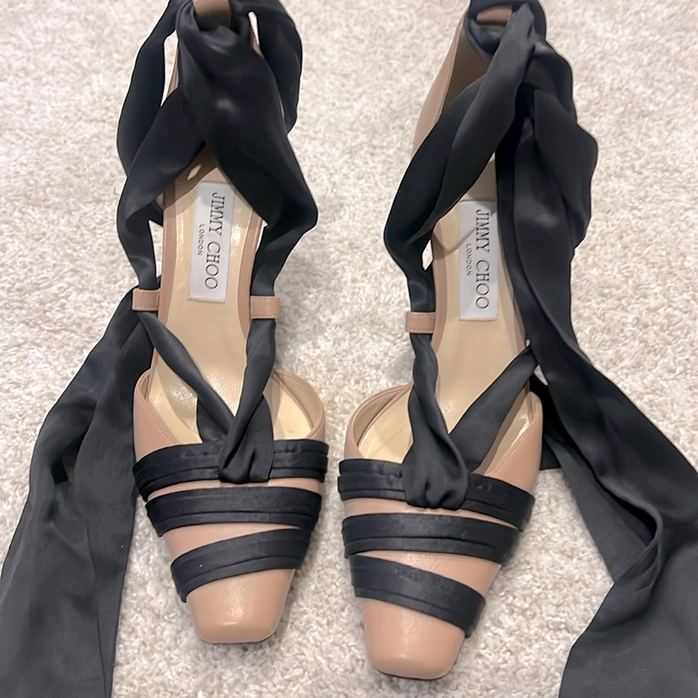 Jimmy Choos Louren 100 Ballerina Pointe